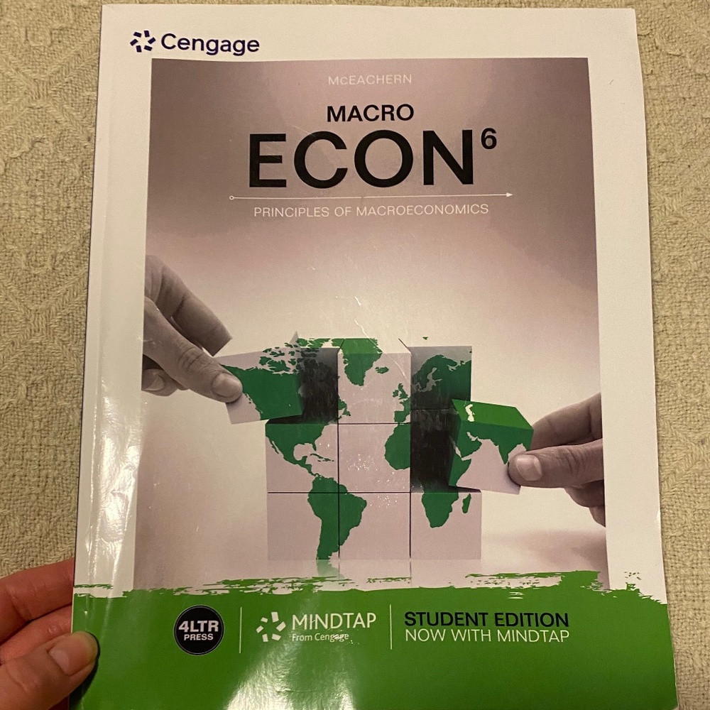 📚 CENGAGE Macro Econ 6 with Chapter Reviews